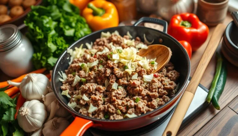 ground beef and cabbage